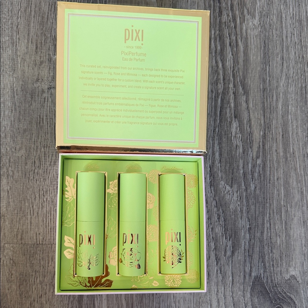 Pixi Perfume Trio in Light Green